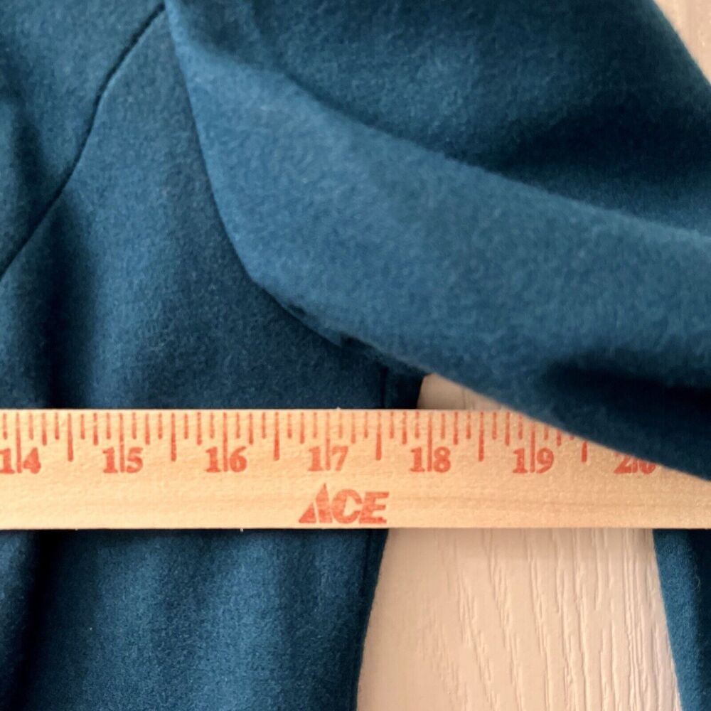 VTG Young Pendleton Jacket 100% Virgin Wool 9 - 10 Peacock Blue Tweed Blazer USA - Picture 7 of 9